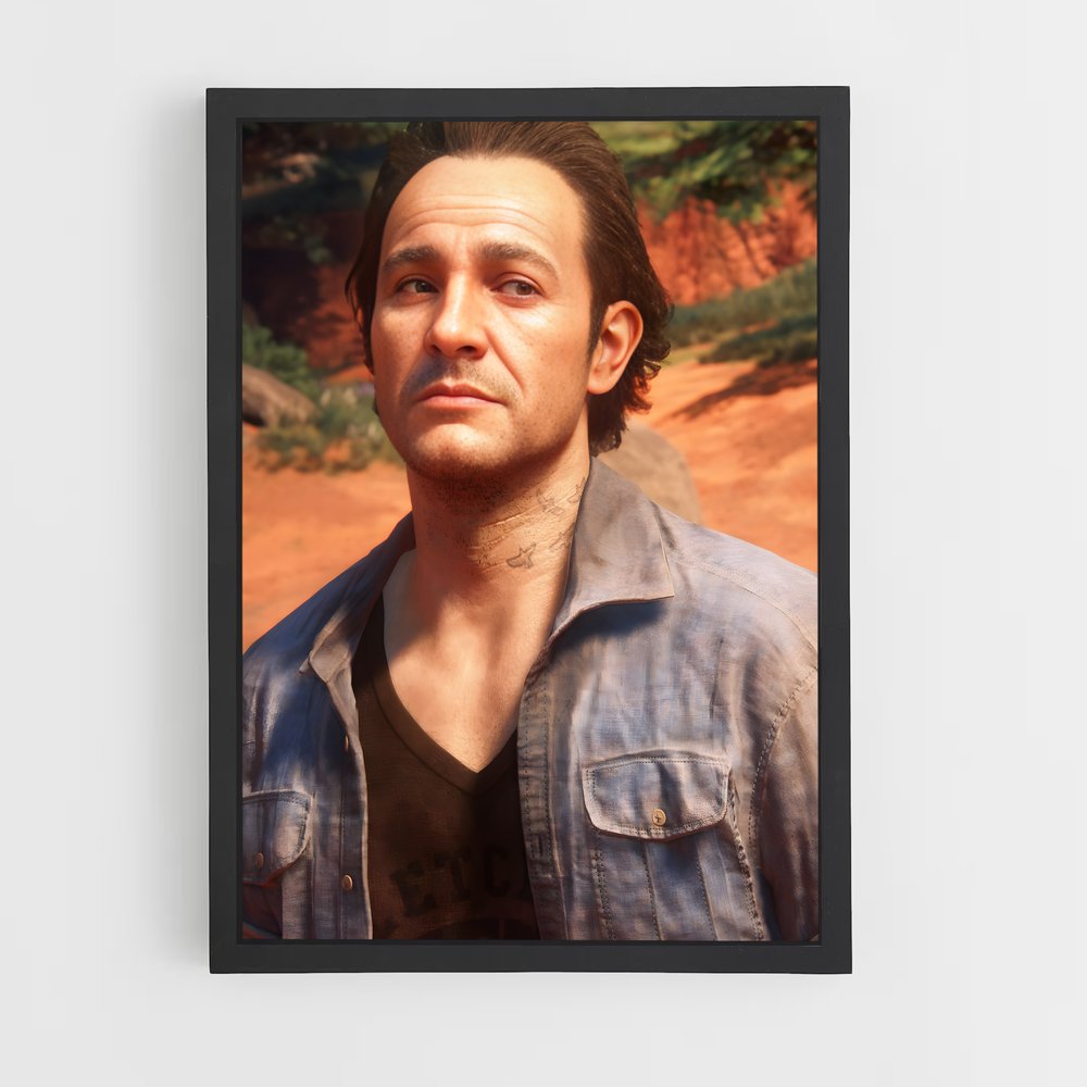 Poster L'Aventurier au Regard Sage – affiche Uncharted (vue 2)